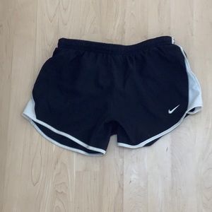 Black and white Nike shorts